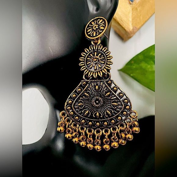 Jewelry - 19. Gold plated Dangler Earrings